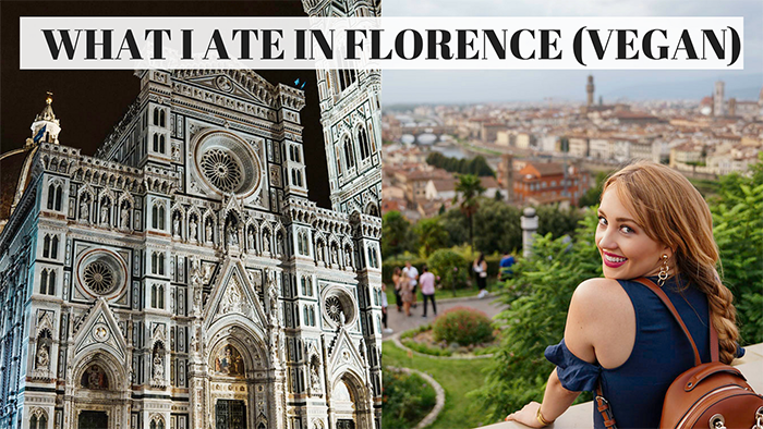 youtube, vegan travel vlog, youtube travel blog, florence travel guide, vegan in florence, hannah hagler